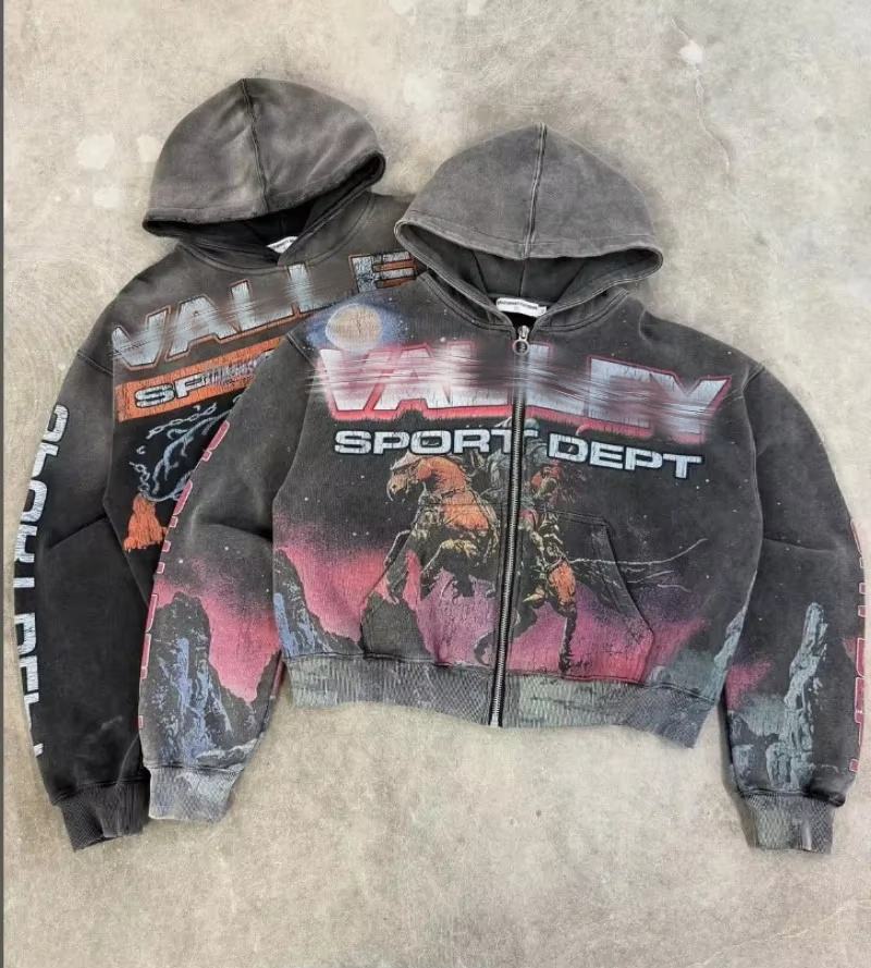 Factory-Custom Retro Streetwear Cotton Hoodie -Customizable WithDistressed Finish, Rhinestones,Printing &Other Designs Moq10